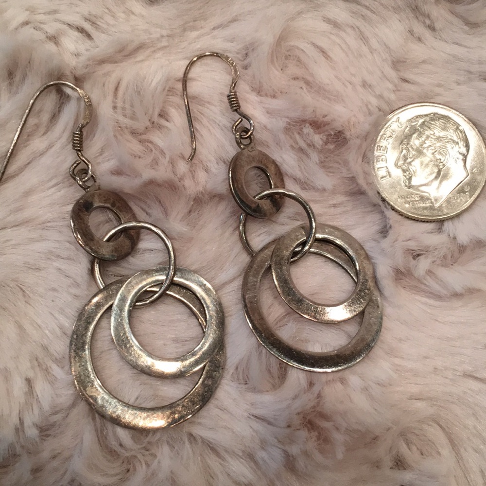 Silver earrings
